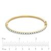 Thumbnail Image 3 of Emerald Fascination™ and Diamond Fascination™ Hoop and Bangle Set in Sterling Silver with 18K Gold Plating