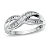 Thumbnail Image 1 of Diamond Accent Twist Ring in 10K White Gold