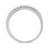 Thumbnail Image 3 of 1/4 CT. T.W. Diamond Four Row Anniversary Band in Sterling Silver