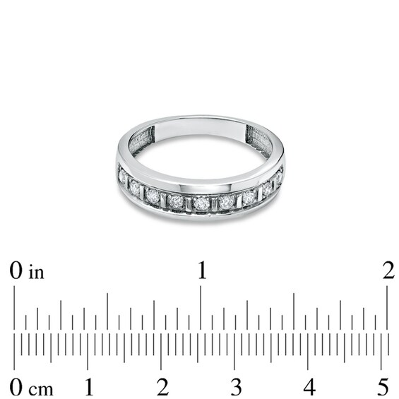 1/3 CT. T.w. Diamond Wedding Band in 10K White Gold