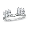 Thumbnail Image 0 of 1/2 CT. T.W. Diamond Double-Row Solitaire Enhancer in 14K White Gold
