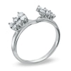 Thumbnail Image 1 of 1/2 CT. T.W. Diamond Double-Row Solitaire Enhancer in 14K White Gold