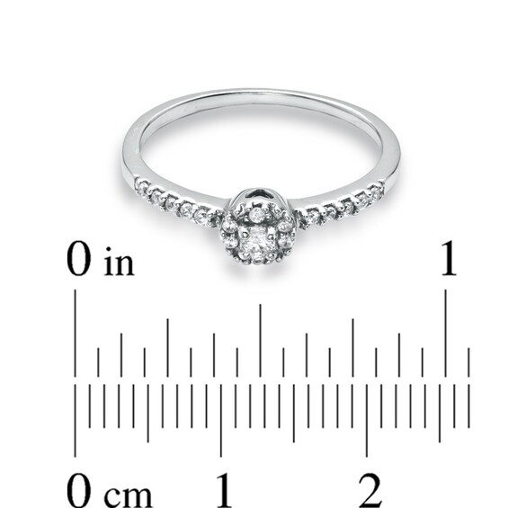 1/6 CT. T.w. Diamond Promise Ring in 10K White Gold
