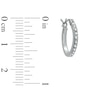 Thumbnail Image 2 of Diamond Fascination™ Hoop Earrings and Bangle Set in Sterling Silver