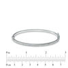 Thumbnail Image 3 of Diamond Fascination™ Hoop Earrings and Bangle Set in Sterling Silver