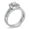 Thumbnail Image 2 of 3/4 CT. T.W. Princess-Cut Diamond Framed Bridal Set in 14K White Gold