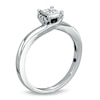 Thumbnail Image 2 of Cherished Promise Collection™ 1/5 CT. T.W. Quad Princess-Cut Diamond Promise Ring in 10K White Gold