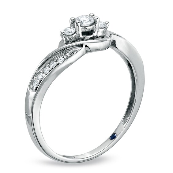 Cherished Promise Collectionâ¢ 1/5 CT. T.w. Diamond Promise Ring in 10K White Gold