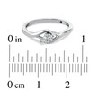 Thumbnail Image 2 of Cherished Promise Collection™ 1/10 CT. T.W. Composite Diamond Flower Promise Ring in 10K White Gold