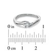 Thumbnail Image 3 of Cherished Promise Collection™ 1/5 CT. T.W. Diamond Three Stone Promise Ring in 10K White Gold