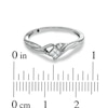 Thumbnail Image 3 of Cherished Promise Collection™ 1/10 CT. T.W. Princess-Cut Quad Diamond Promise Ring in 10K White Gold