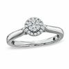 Thumbnail Image 0 of Cherished Promise Collection™ 1/5 CT. T.W. Composite Diamond Flower Promise Ring in 10K White Gold