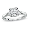 Thumbnail Image 0 of Cherished Promise Collection™ 1/4 CT. T.W. Quad Princess-Cut Diamond Promise Ring in 10K White Gold