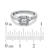 Thumbnail Image 2 of Cherished Promise Collection™ 1/4 CT. T.W. Quad Princess-Cut Diamond Promise Ring in 10K White Gold