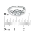 Thumbnail Image 3 of Cherished Promise Collection™ 1/4 CT. T.W. Quad Princess-Cut Diamond Scoop Promise Ring in 10K White Gold