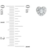 Thumbnail Image 1 of 1/4 CT. T.W. Diamond Heart Frame Stud Earrings in 10K White Gold