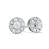 Thumbnail Image 0 of 1/4 CT. T.W. Diamond Frame Stud Earrings in 10K White Gold