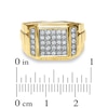 Thumbnail Image 3 of 1/2 CT. T.W. Diamond Pavé Square Band in 14K Gold