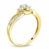 Thumbnail Image 2 of Cherished Promise Collection™ 1/5 CT. T.W. Diamond Wave Promise Ring in 10K Gold