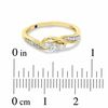 Thumbnail Image 3 of Cherished Promise Collection™ 1/5 CT. T.W. Diamond Wave Promise Ring in 10K Gold