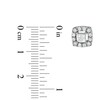 Thumbnail Image 2 of 1 CT. T.W. Princess-Cut Diamond Open Frame Stud Earrings in 10K White Gold
