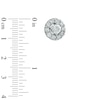 Thumbnail Image 2 of 2 CT. T.W. Diamond Frame Stud Earrings in 14K White Gold