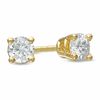 Thumbnail Image 1 of 1/2 CT. T.W. Diamond Solitaire Stud Earrings in 14K Gold (I-J)