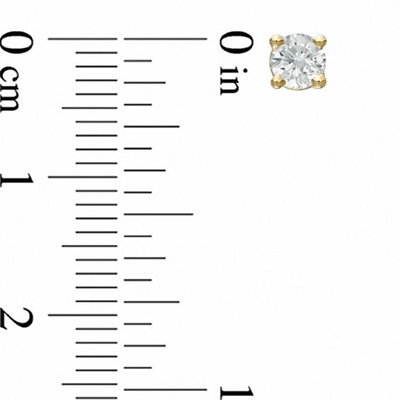 1/2 CT. T.w. Diamond Solitaire Stud Earrings in 14K Gold (I-J)