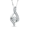 Thumbnail Image 0 of Sirena™ 3/8 CT. T.W. Diamond Illusion Pendant in 14K White Gold