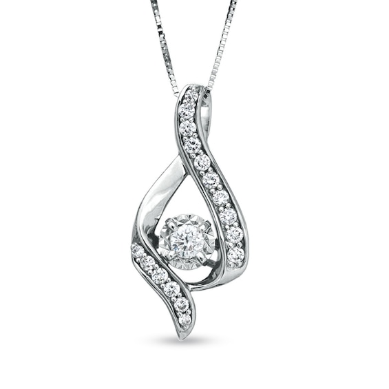 Sirena™ 3/8 CT. T.w. Diamond Illusion Pendant in 14K White Gold