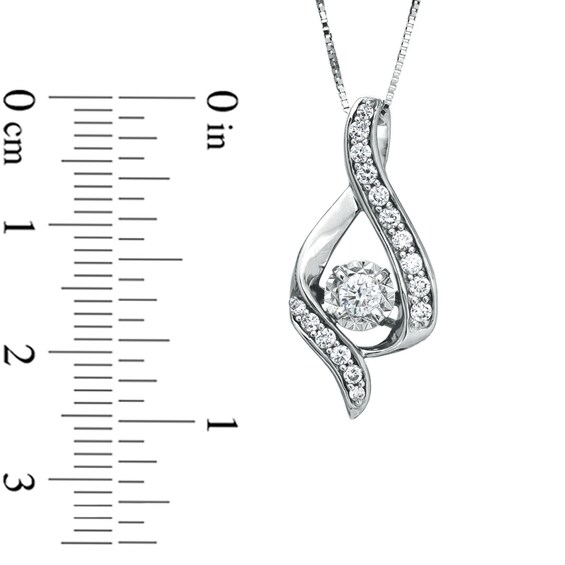 Sirena™ 3/8 CT. T.w. Diamond Illusion Pendant in 14K White Gold