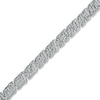 Thumbnail Image 1 of 1 CT. T.W. Round and Baguette Diamond Bracelet in Sterling Silver
