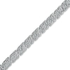 Thumbnail Image 0 of 1 CT. T.W. Round and Baguette Diamond Bracelet in Sterling Silver