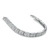 Thumbnail Image 2 of 1 CT. T.W. Round and Baguette Diamond Bracelet in Sterling Silver
