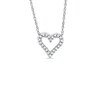 Thumbnail Image 0 of 1/10 CT. T.W. Diamond Heart Pendant in 10K White Gold