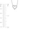 Thumbnail Image 1 of 1/10 CT. T.W. Diamond Heart Pendant in 10K White Gold