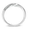 Thumbnail Image 2 of 14K White Gold Tracer Wedding Band