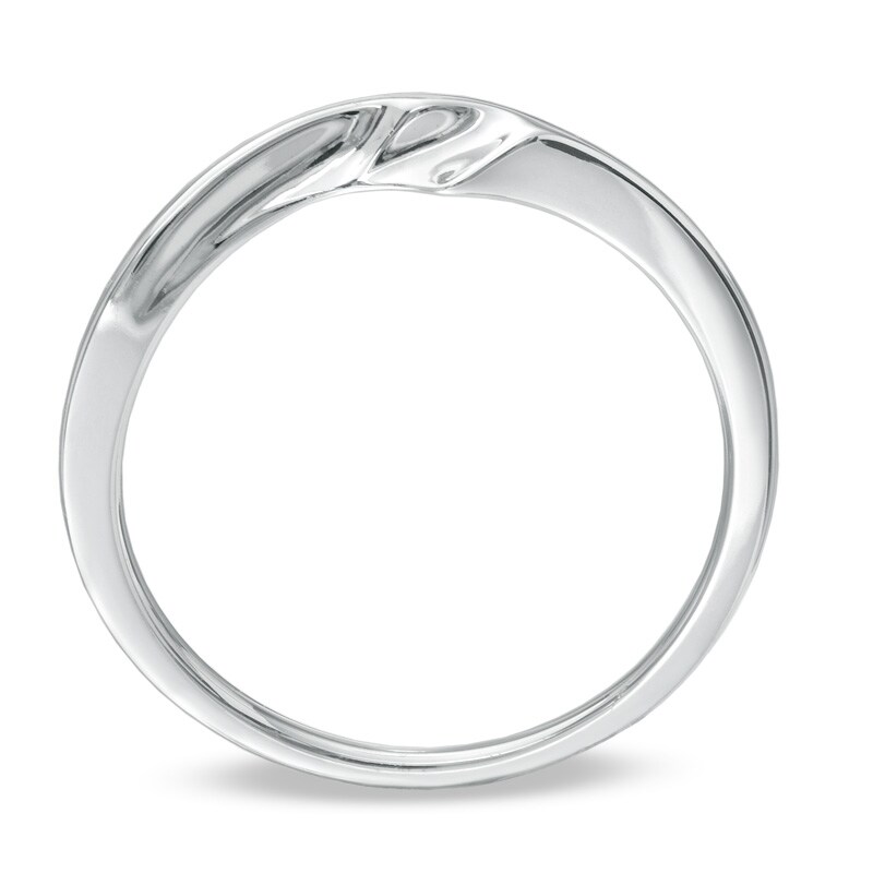 Main Image 2 of 14K White Gold Tracer Wedding Band