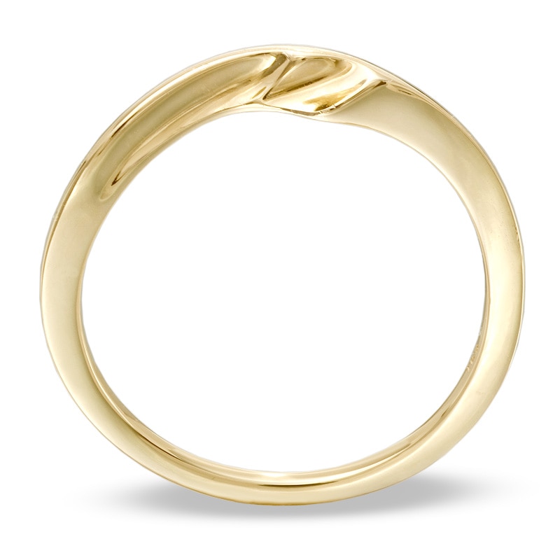 Main Image 2 of 14K Gold Tracer Wedding Band