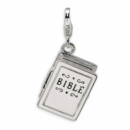 Amore La Vita™ Opening Bible Charm in Sterling Silver