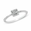 Thumbnail Image 0 of 1/4 CT. T.W. Princess-Cut Diamond Framed Promise Ring in 10K White Gold
