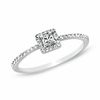 Thumbnail Image 1 of 1/4 CT. T.W. Princess-Cut Diamond Framed Promise Ring in 10K White Gold