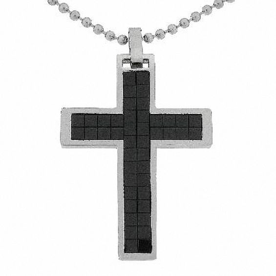 Cameido 925 Sterling Silver Cross Necklace for Men with 3.5mm Stainless  Steel Clasp Rope Chain Necklace Beveled Edge Cross Pendant Necklace for Men  Women 16 Inche | Amazon.com