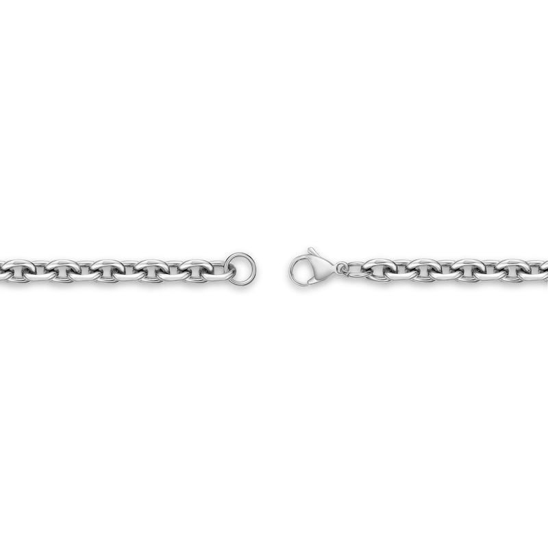 English Letter Stainless Steel Love Key Pendant Bracelet, Simple