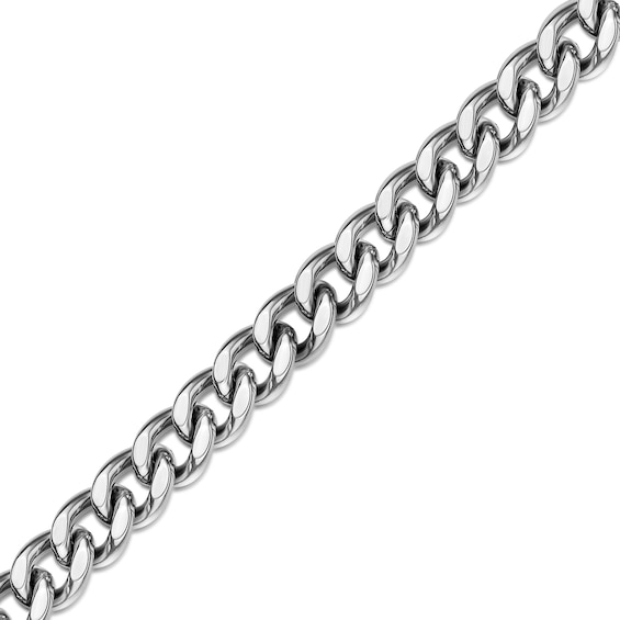 12.0mm Curb Chain Bracelet in Stainless Steel - 9.0"