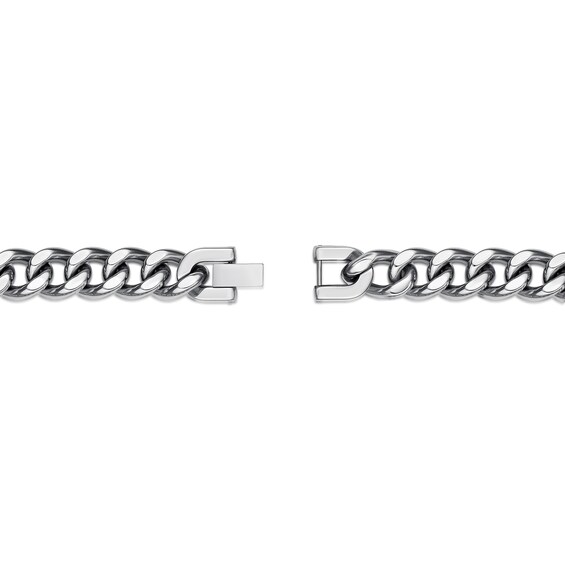 Men's 12.0mm Curb Chain Bracelet in Stainless Steel - 9.0"