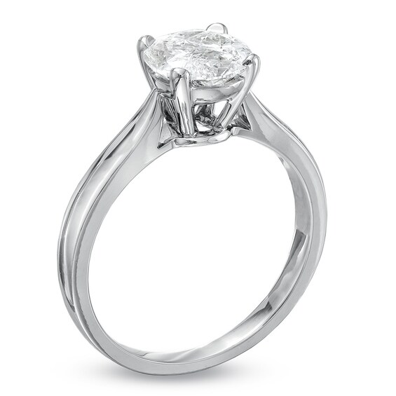 1 CT. T.w. Trillion-Cut Quad Diamond Engagement Ring in 18K White Gold