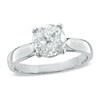 Thumbnail Image 0 of 1-1/2 CT. T.W. Trillion-Cut Quad Diamond Engagement Ring in 18K White Gold