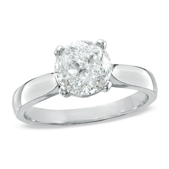 1-1/2 CT. T.w. Trillion-Cut Quad Diamond Engagement Ring in 18K White Gold