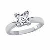 Thumbnail Image 1 of 1 CT. T.W. Princess-Cut Quad Diamond Engagement Ring in 18K White Gold